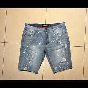 Blue Preme shorts size 40 (preowned)